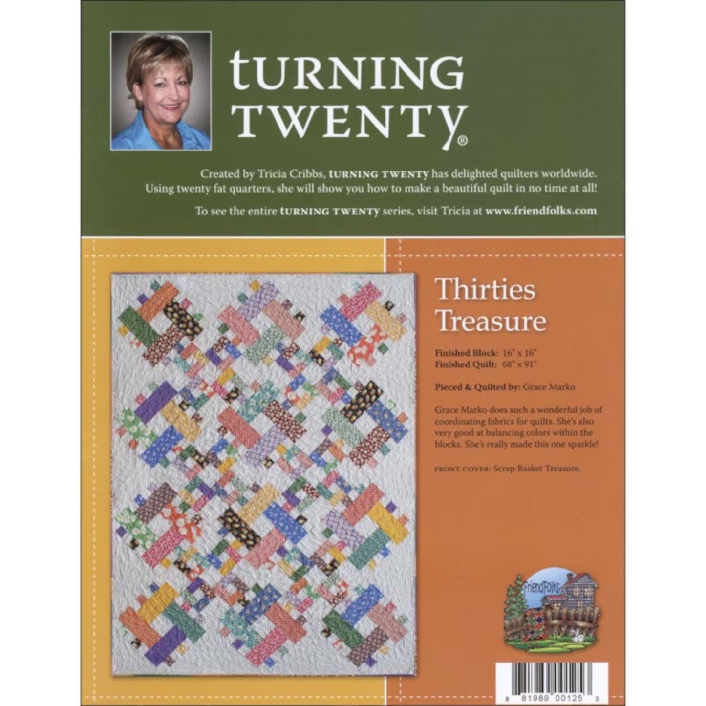 Tricia Cribbs Turning Twenty Hope Chest Treasures Quilt Pattern Book (Softcover)
