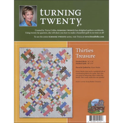 Tricia Cribbs Turning Twenty Hope Chest Treasures Quilt Pattern Book (Softcover)