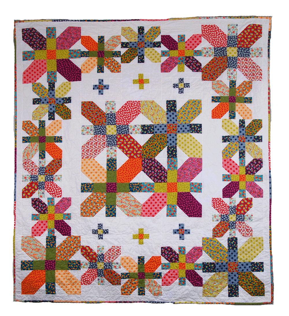Cotton Street Commons Coventry Garden Quilt Pattern Finished Size 76”x88”