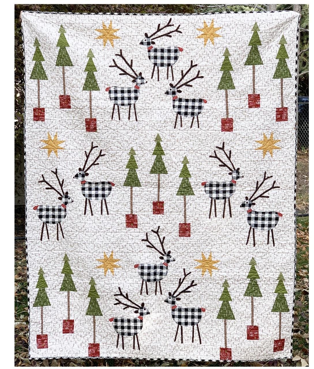 DIGITAL DOWNLOAD Cotton Street Commons So This is Christmas Quilt Pattern Finished Size 60"x75"