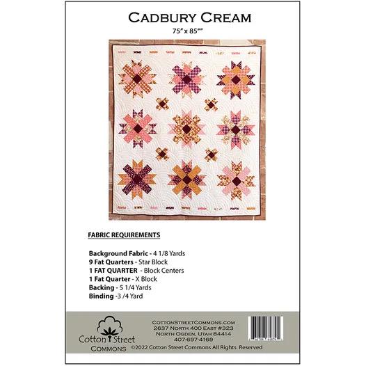 Cotton Street Commons Cabury Cream Quilt Pattern Finished Size 75"x85"