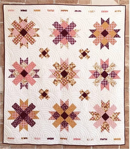 Cotton Street Commons Cabury Cream Quilt Pattern Finished Size 75"x85"