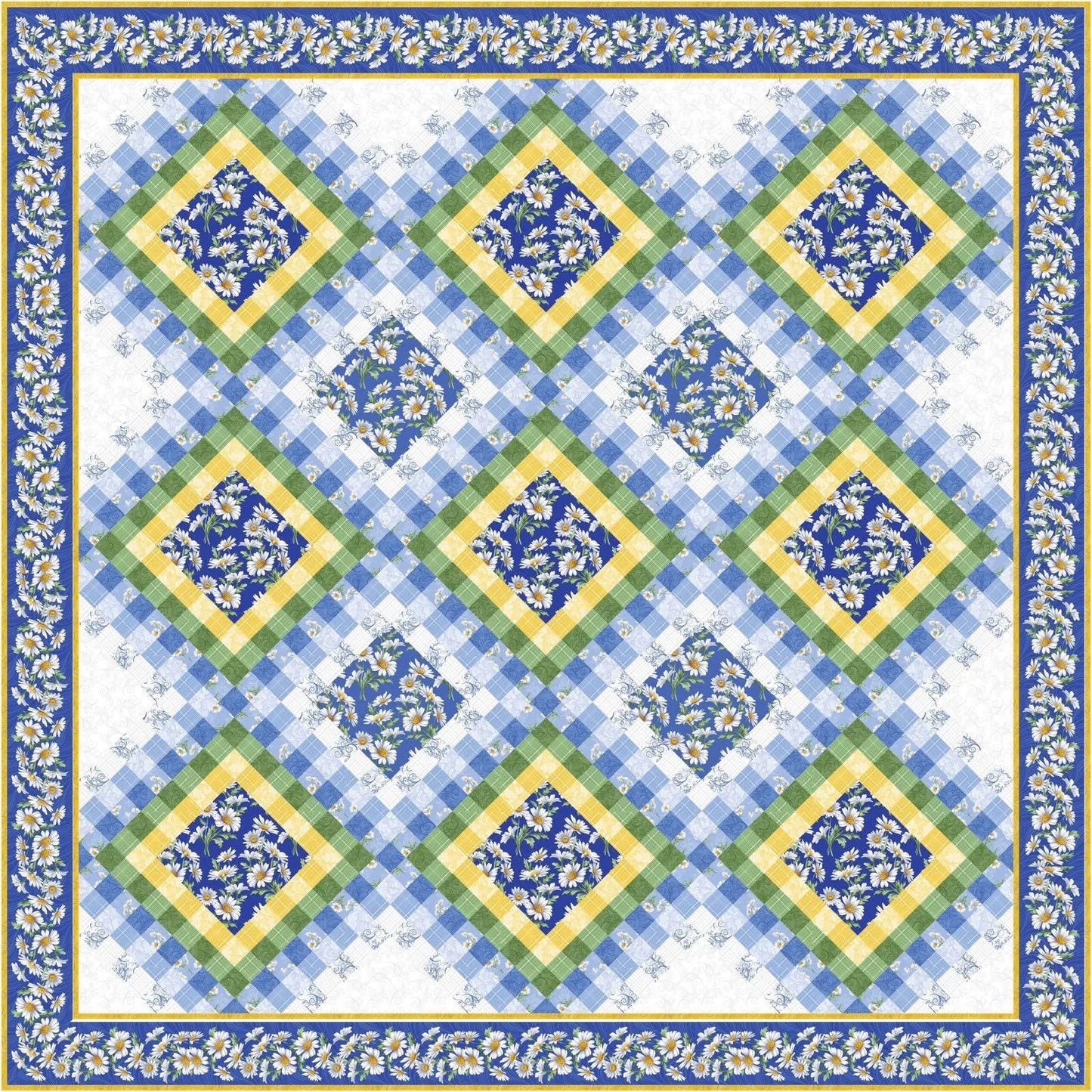 Tourmaline & Thyme Age of Aquarius Quilt Pattern Finished Size: 89"x89"