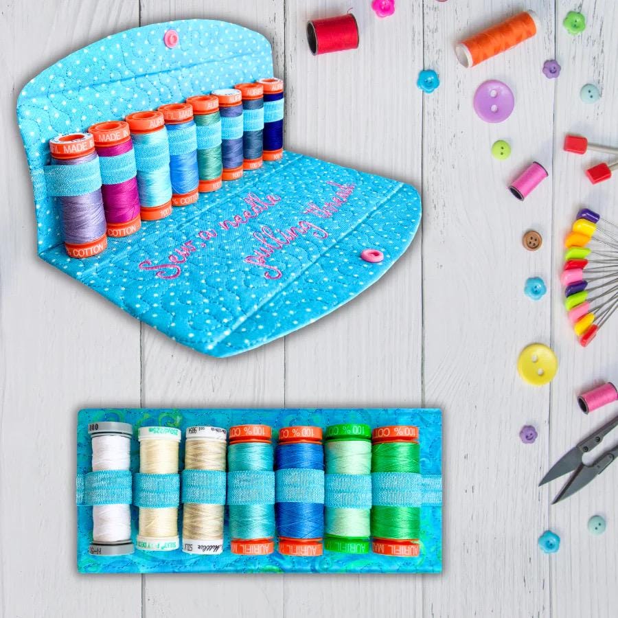 Pickle Pie Designs ITH Thread Wallets Machine Embroidery CD