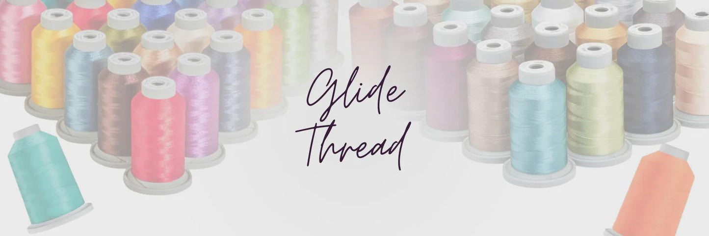 Glide Kimberbell Hoppy Easter Bench Pillow 10 Mini Spool Thread Collection 40WT (Mini Spool 1100YDS)