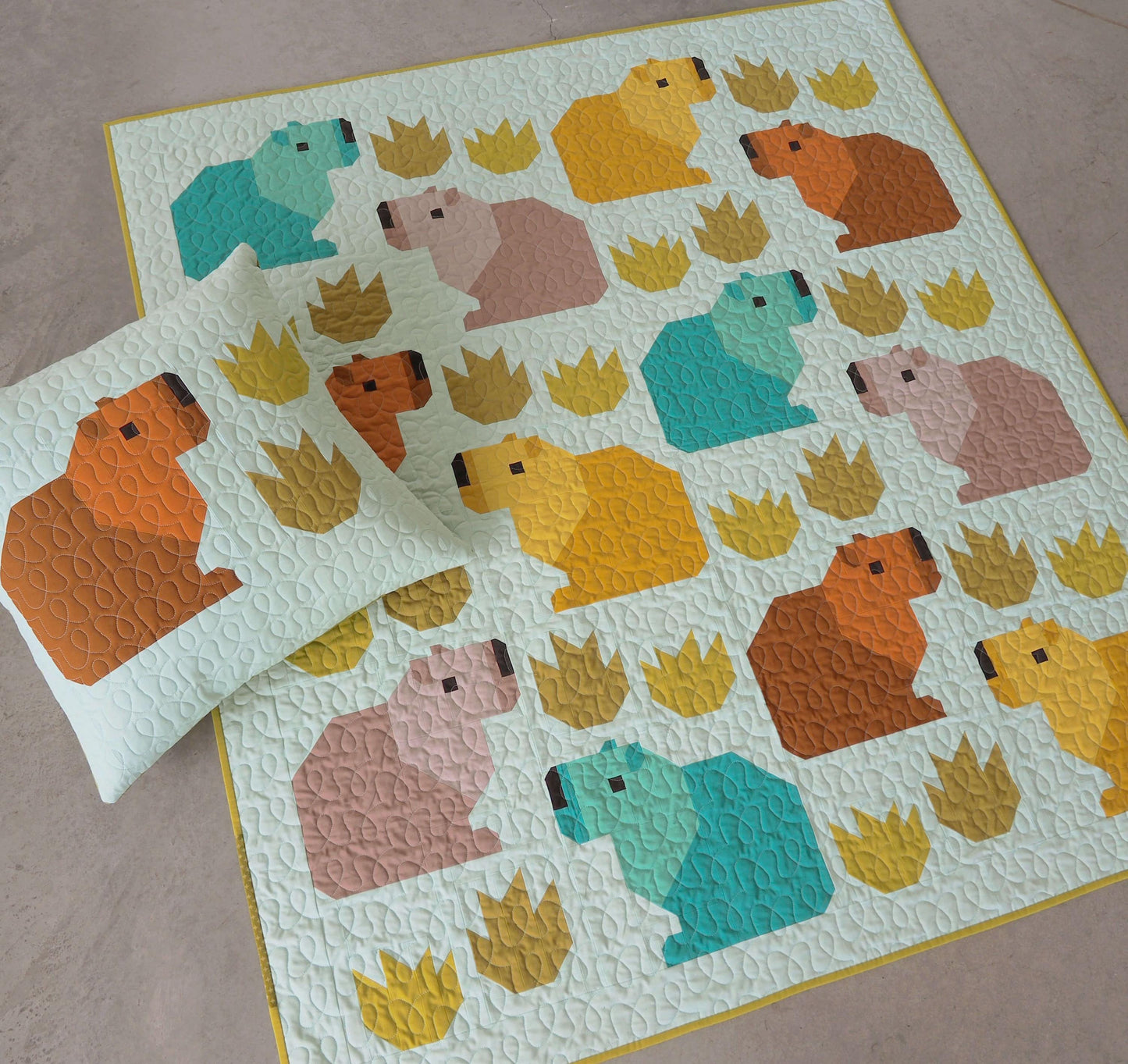 Elizabeth Hartman Capybara Club Pattern - 4 Size Variations Per Pattern EH-084