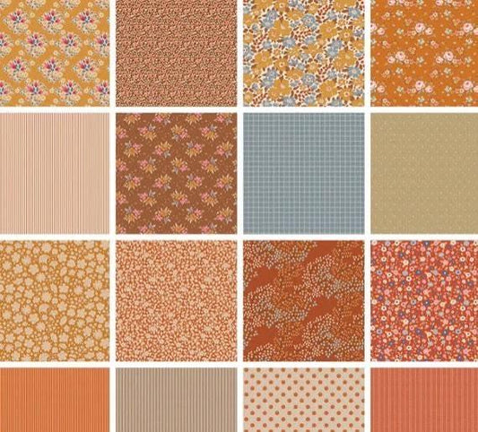 Tilda Creating Memories Autumn Thanksgiving Halloween Fabric Collection 16pc Fat Eight Bundle Authentic Premium 100% Cotton Fabrics