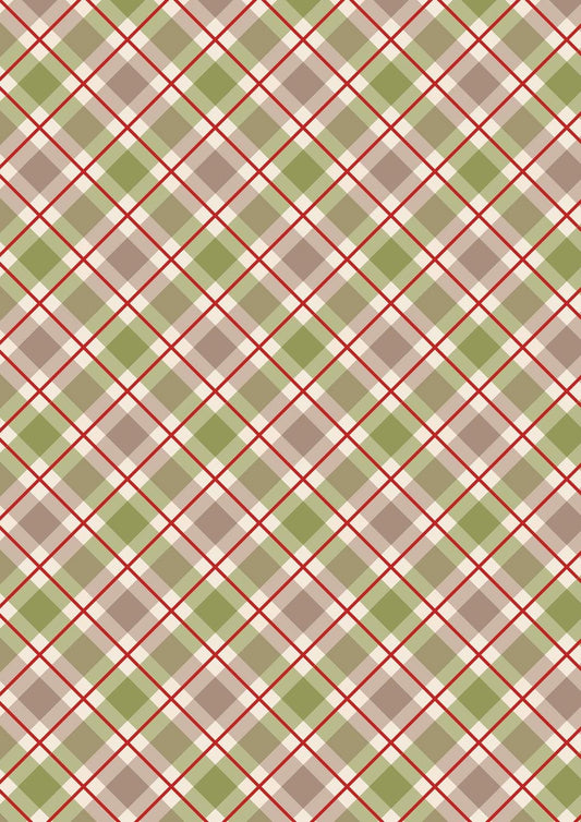 Lewis & Irene Celtic Christmas Fabric Collection Highland Check C132B Authentic Premium 100% Cotton Quilt Shop Quality Fabrics