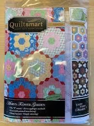 Quiltsmart Mary's Flower Garden Printed Interfacing Classic Pack - 3 Size Variations Per Pack