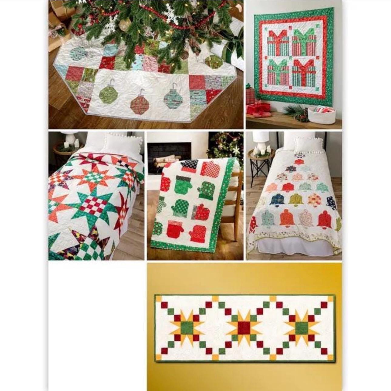 Annie's Quilting Merry Quilted Christmas Quilt Pattern Book - Brighten Your Holidays With 11 Festive Projects (Softcover) A141511