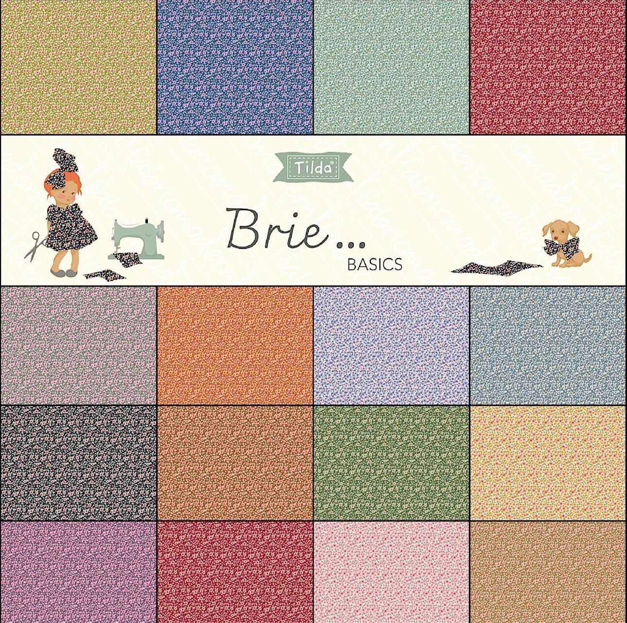 Tilda Brie Fabric Collection 32pc 5" Charm Pack Authentic Premium 100% Cotton Fabrics