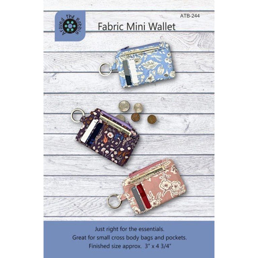 Around The Bobbin Fabric Mini Wallet Pattern ATB-244