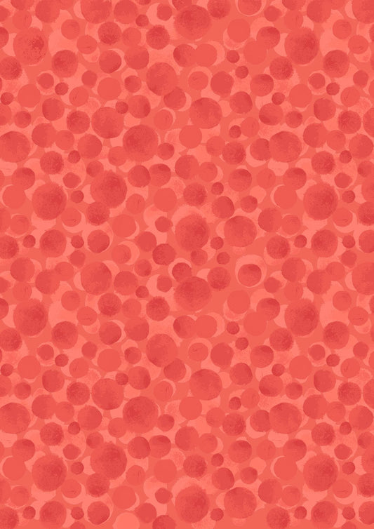 Lewis & Irene Bumbleberries Blenders Fabric Collection Polynesian Coral BB014 Authentic Premium 100% Cotton Quilt Shop Quality Fabrics