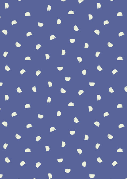 Glow-In-The-Dark Lewis & Irene Dino Glow Fabric Collection Dino Blender on Blue A672.3