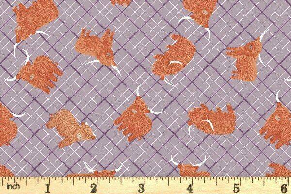 Lewis & Irene A Celtic Summer Fabric Collection Highlands Check Heather A992C
