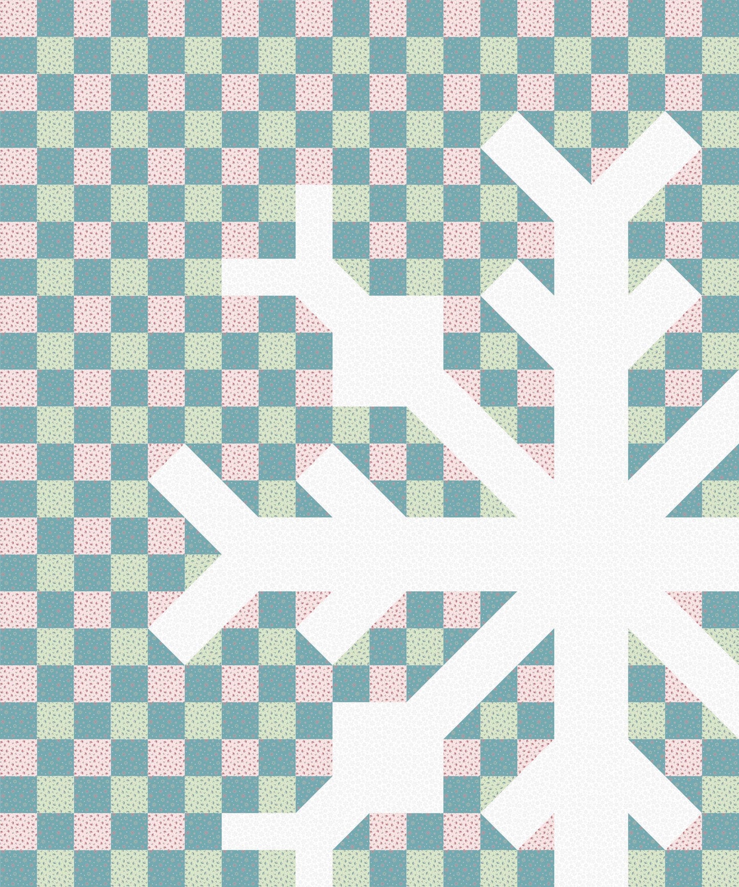 LIMITED EDITION Modern Hand Craft Snowflake Quilt Kit Featuring Poppie Cotton Frost & Flurry Fabric Collection