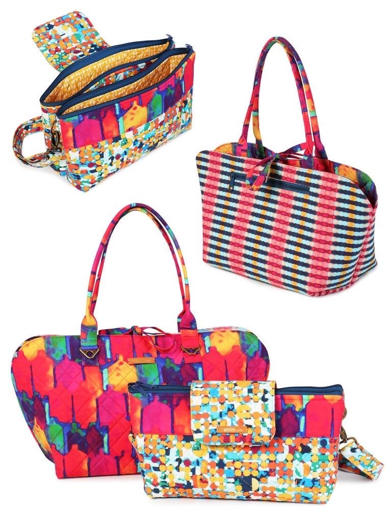 ByAnnie Night and Day Purse and Reversible Mini Tote Pattern PBA298 (14 Colors of 18"x54" Mesh Packs Sold Separately)
