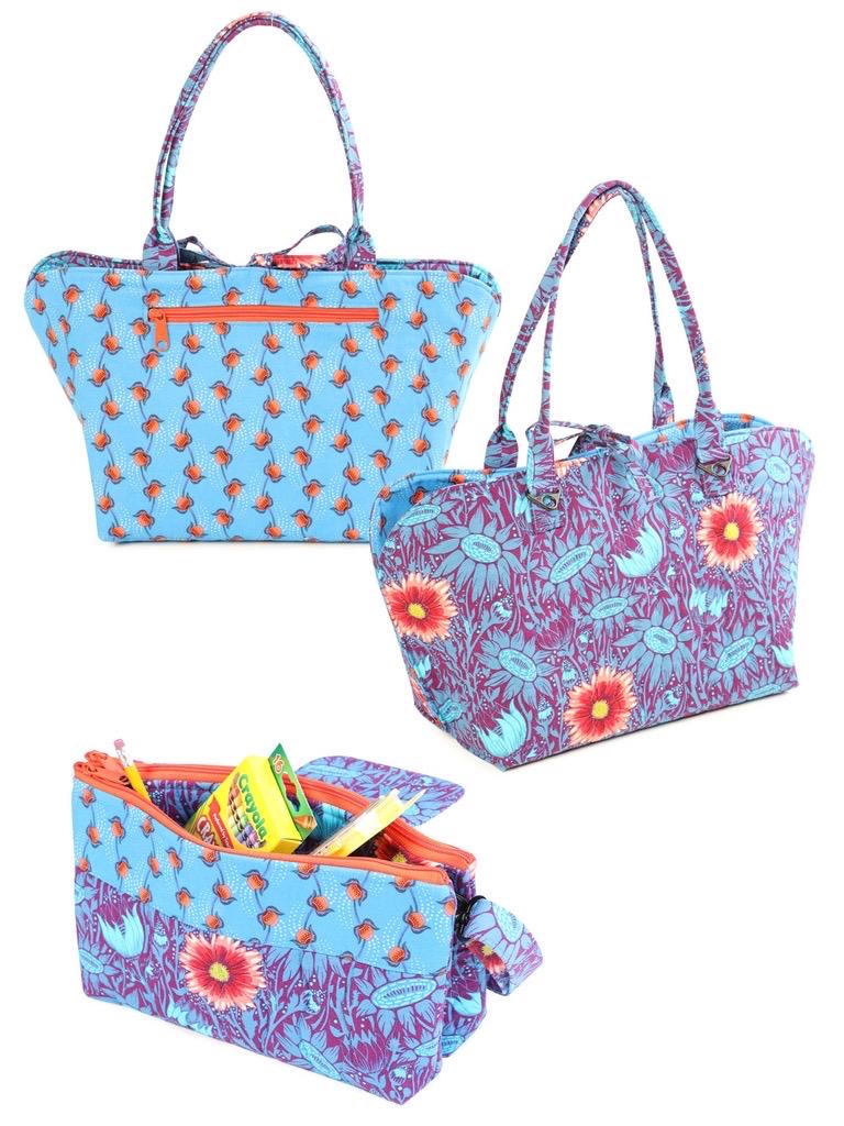 ByAnnie Night and Day Purse and Reversible Mini Tote Pattern PBA298 (14 Colors of 18"x54" Mesh Packs Sold Separately)