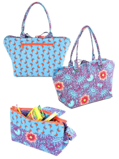 ByAnnie Night and Day Purse and Reversible Mini Tote Pattern PBA298 (14 Colors of 18"x54" Mesh Packs Sold Separately)