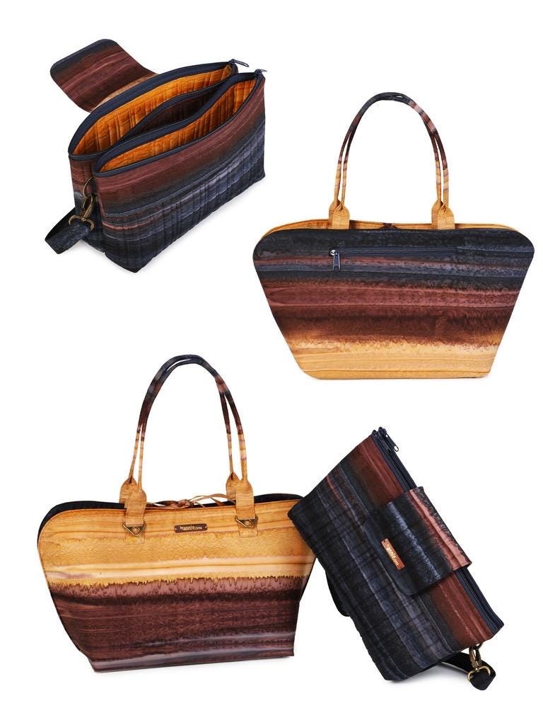 ByAnnie Night and Day Purse and Reversible Mini Tote Pattern PBA298 (14 Colors of 18"x54" Mesh Packs Sold Separately)