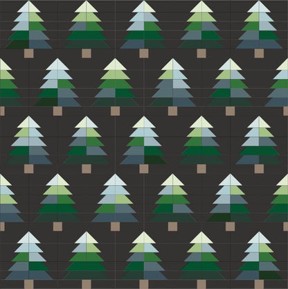 Kiley's Quilt Room Evergreen Quilt Pattern KQR117 - 5 Size Variations Per Pattern