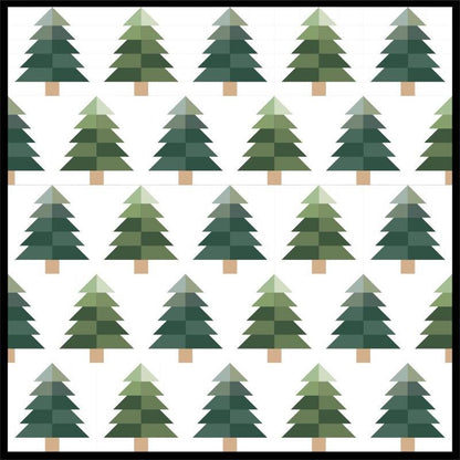 Kiley's Quilt Room Evergreen Quilt Pattern KQR117 - 5 Size Variations Per Pattern