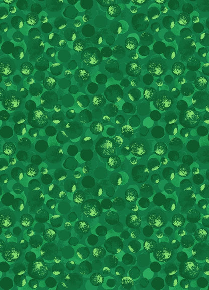 Lewis & Irene Bumbleberries Blenders Fabric Collection Shimmering Forest Metallic BB043