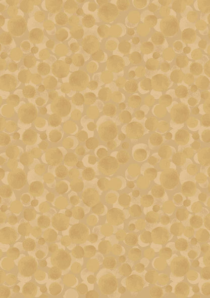 Lewis & Irene Bumbleberries Blenders Fabric Collection Gold Metallic BB151