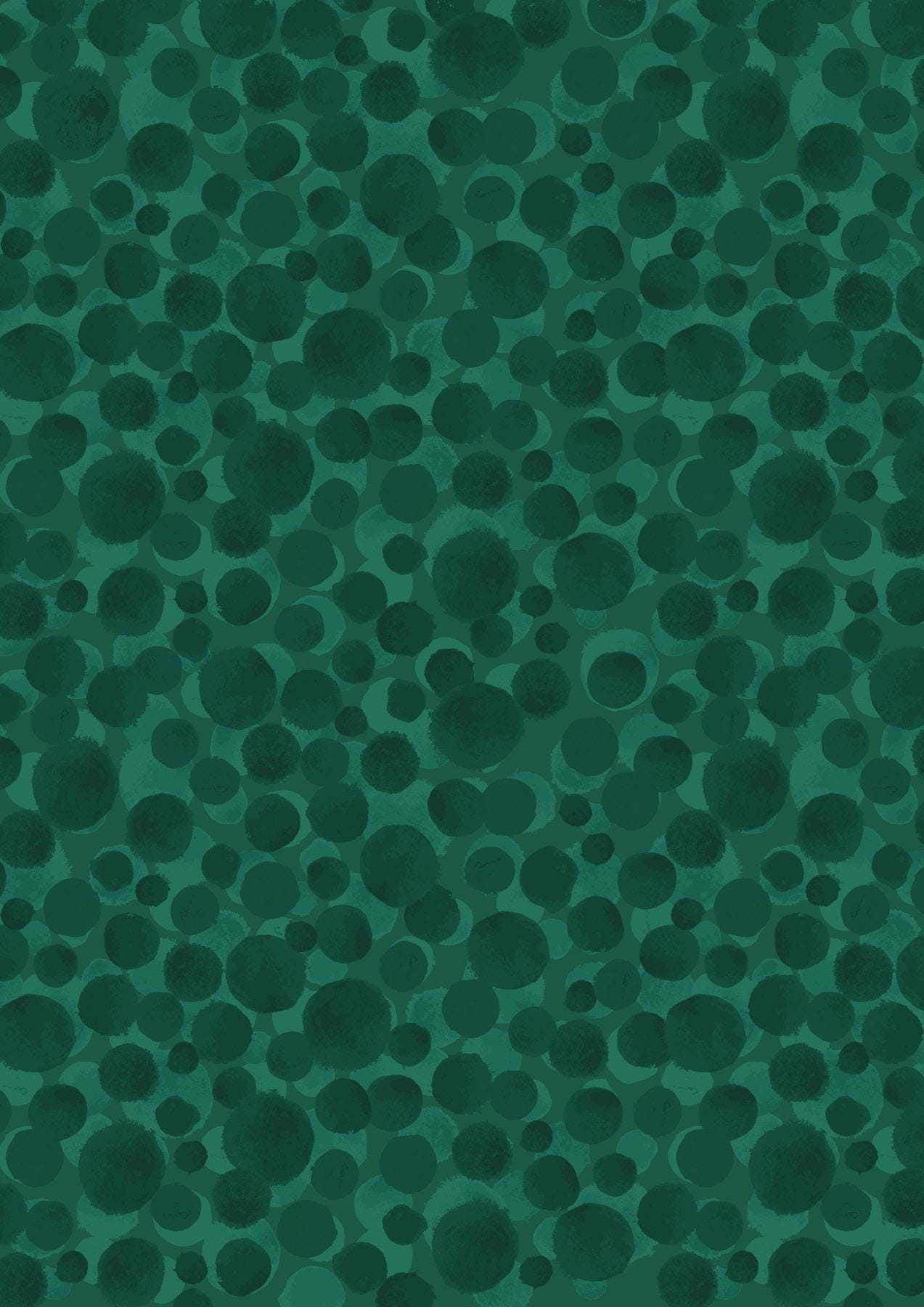 Lewis & Irene Bumbleberries Blenders Fabric Collection Nordic Green BB025