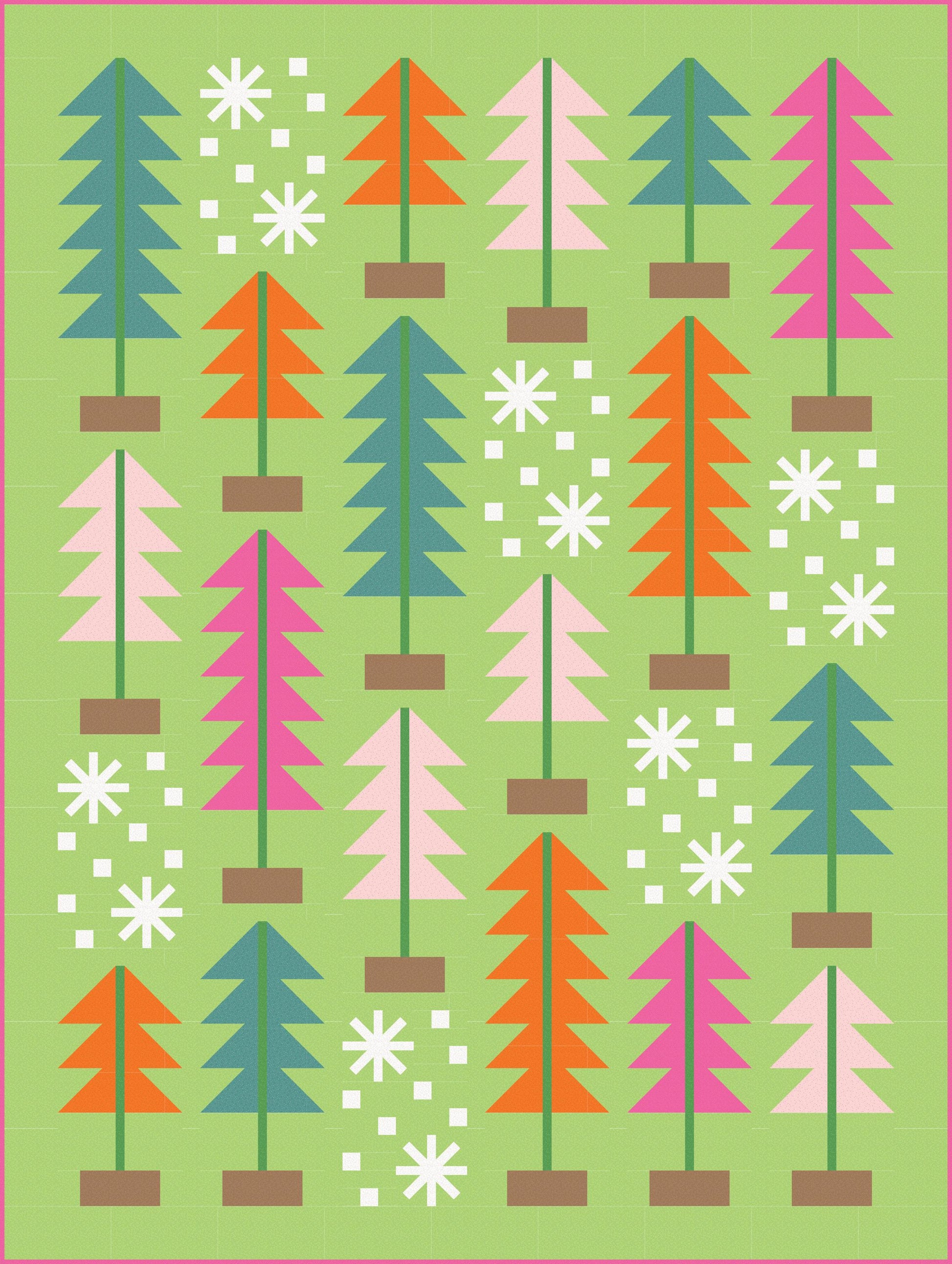 LIMITED EDITION Pen & Paper Patterns All Spruced Up Quilt Kit Featuring Poppie Cotton Country Confetti Fabric Collection