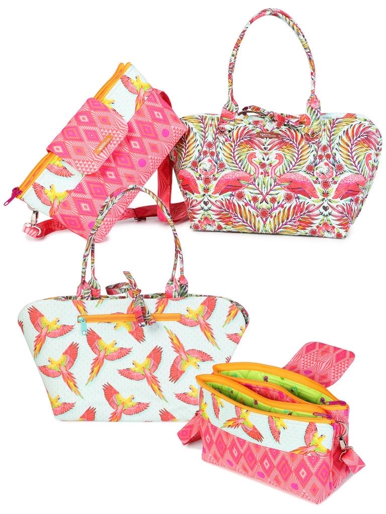 ByAnnie Night and Day Purse and Reversible Mini Tote Pattern PBA298 (14 Colors of 18"x54" Mesh Packs Sold Separately)