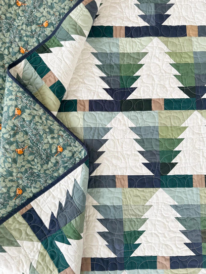 Kiley's Quilt Room Evergreen Quilt Pattern KQR117 - 5 Size Variations Per Pattern