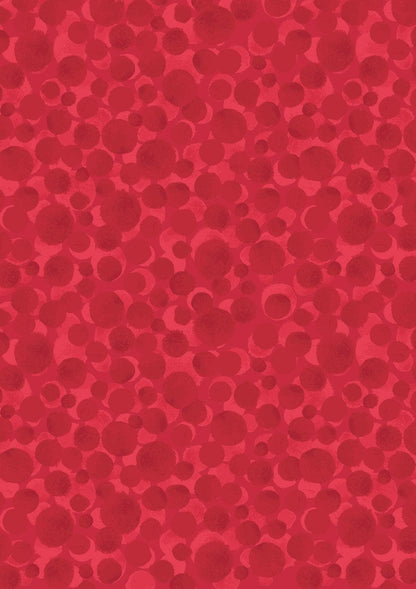 Lewis & Irene Bumbleberries Blenders Fabric Collection Red Pearl Metallic BB189