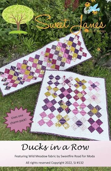 Sweet Jane's Quilting & Design Ducks In A Row Placemat and Table Runner Pattern - 2 Size Variations Per Pattern
