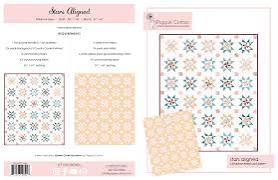 Poppie Cotton Stars Aligned Quilt Pattern PC1966