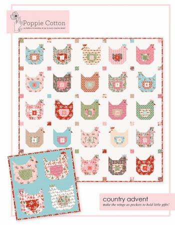 Poppie Cotton Country Advent Quilt Pattern PHP1970