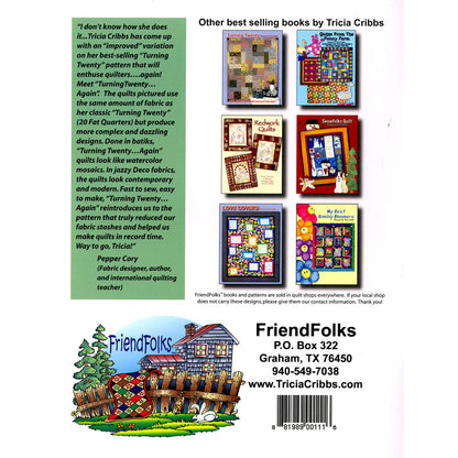 Tricia Cribbs Turning Twenty... Again Quilt Pattern Book (Softcover)