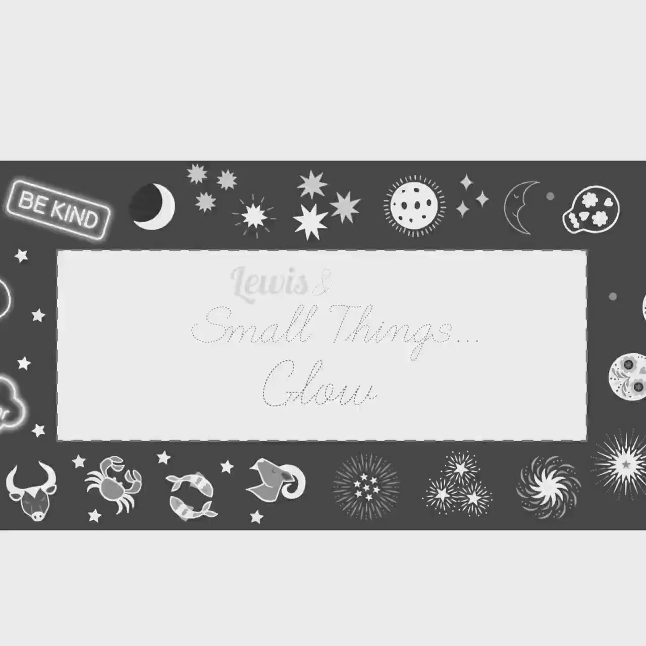 Glow-In-The-Dark Lewis & Irene Small Things Glow Fabric Collection Glowing Fireworks on Pink SM41.1