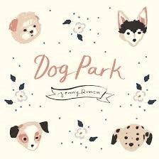 Birch Organic Cotton Dog Park Fabric Collection Take a Walk on Cream