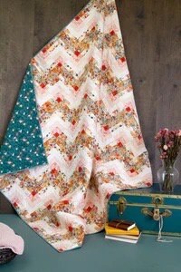 Art Gallery Keepsakes Quilt Kit Featuring Listen To Your Heart Fabric Collection Finished Size: 72"x81"