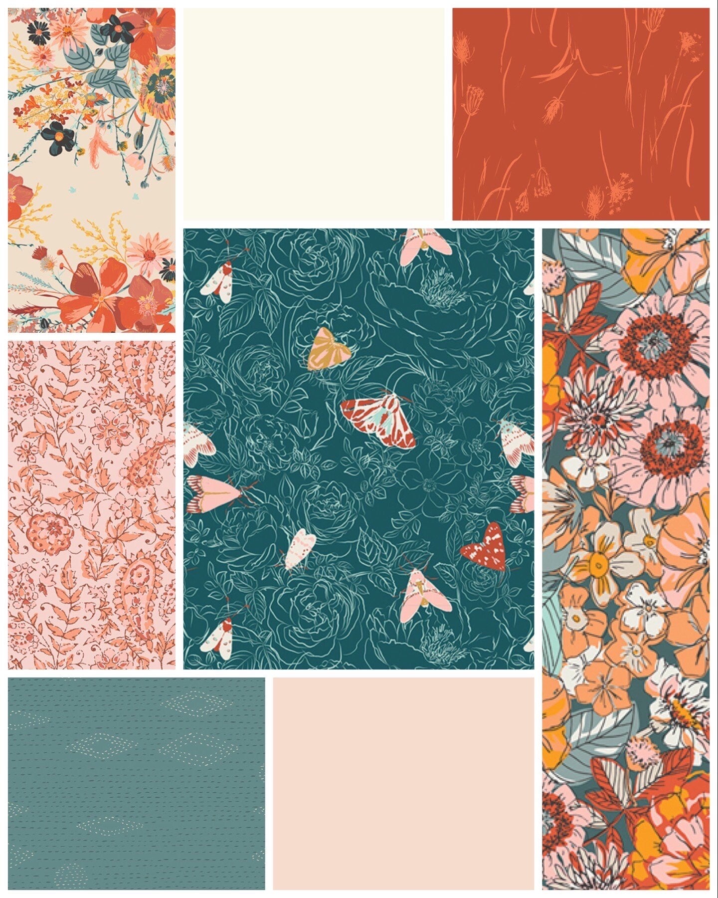 Art Gallery Keepsakes Quilt Kit Featuring Listen To Your Heart Fabric Collection Finished Size: 72"x81"